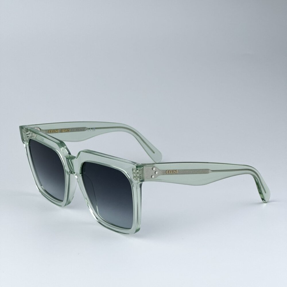 Celine CL4055IN 93B BRAND NEW Sunglasses Transparent Green Gradient Smoke Women
